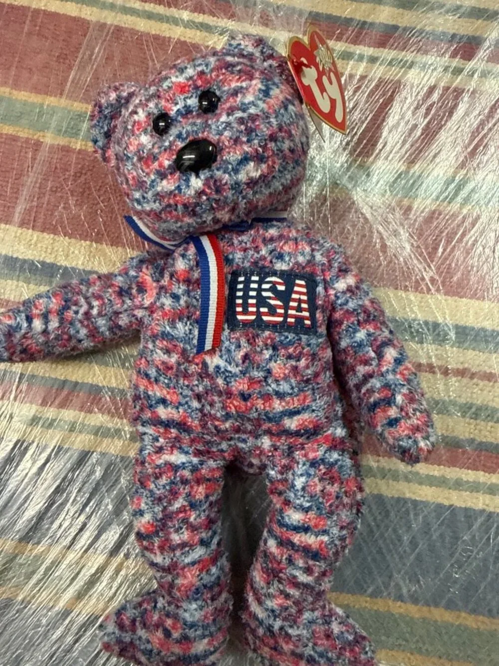 VINTAGE TY BEANIE BABIES COLLECTION USA 2000 WITH TAG ERROR